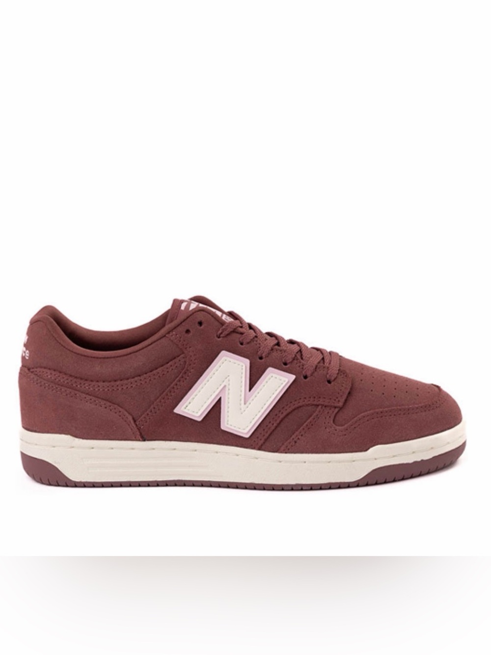 🆕 New Balance 480 Athletic Shoe - Washed Burgundy / Light Raspberry / Sea Salt